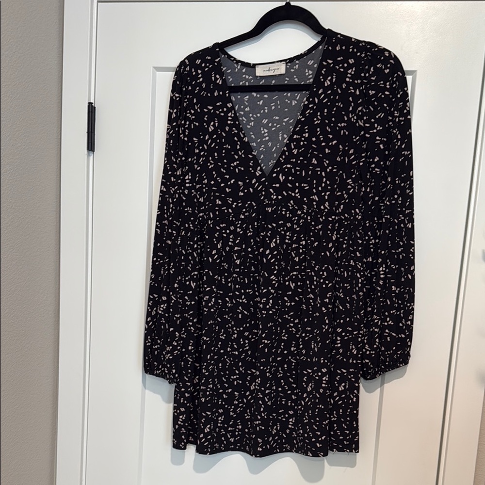 Black Patterned Dress